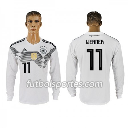 Camisetas Alemania Werner 11 Primera Equipacion Mundial 2018 Manga Larga